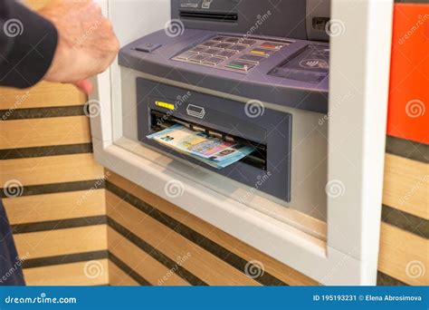 Money at ATM, Cash Withdrawal, Cash Machine Stock Image - Image of concept, balance: 195193231