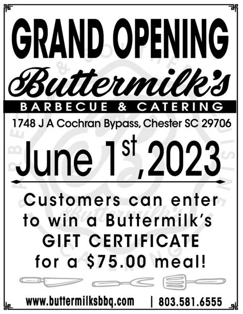 Buttermilks Grand Opening - Chester County Chamber of Commerce - SC