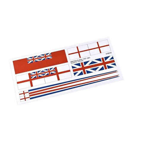 British Flag Set, 1707-1801 (AM5700/22) - Flags - Other Fittings - Fittings