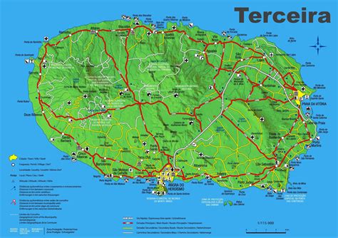 Terceira Island Map - Ontheworldmap.com