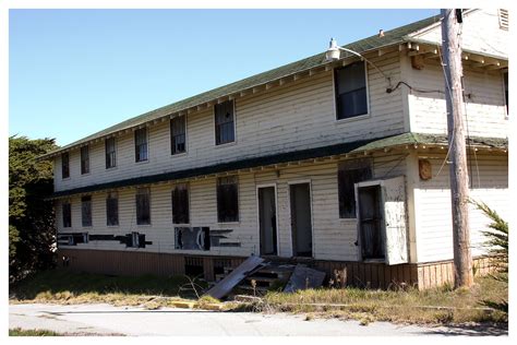 Abandoned Fort Ord Army Post- Monterey Bay, California.( The barracks that once housed thousands ...