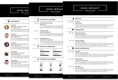 Ways To Improve Your Resume & Modern Resume Templates For Word | Emily Reviews