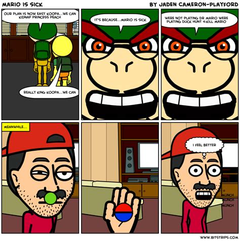 mario is sick - Bitstrips