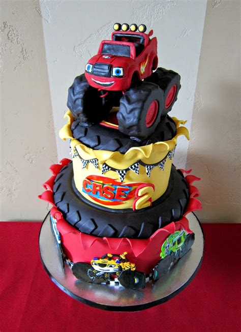 Delectable Cakes: "Blaze and the Monster Machine's" birthday cake