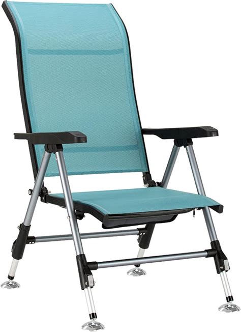 Camping Chair Ergonomic High Adjustable Back Rest, Support 550Lbs with ...