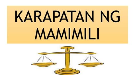 Karapatan ng mamimili