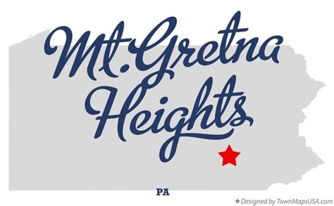 Map of Mt.Gretna Heights, PA, Pennsylvania