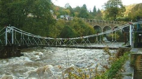 Llangollen chain bridge could reopen by March - BBC News