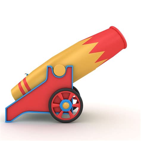 Circus Cannon 3D Model $49 - .obj .lxo .ma .max .fbx .c4d .blend .3ds ...