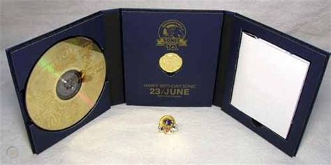 RARE 10th Anniv. SONIC Hedgehog GOLD COIN CD PIN SEGA | #20893183