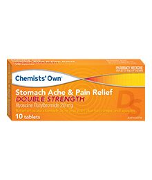 Chemists' Own® Stomach Ache & Pain Relief Double Strength Tablets 20mg 10s - Chemists Own