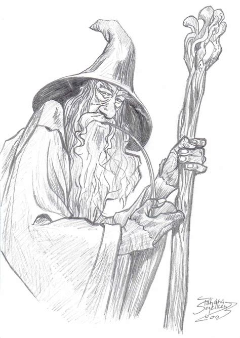 Gandalf Drawing : Gandalf Portrait Made Btw Drawing Cool Benefit Adjustment Levels Thought Might ...