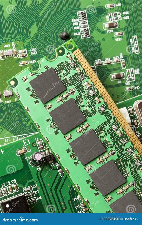 Green Electrical Circuit Board With Microchips And Transistors Stock Photo - Image: 30826490