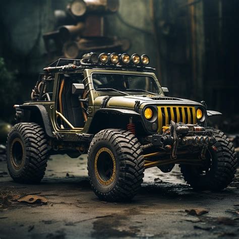 Premium AI Image | jeep off road vehicle with high performance and high ...