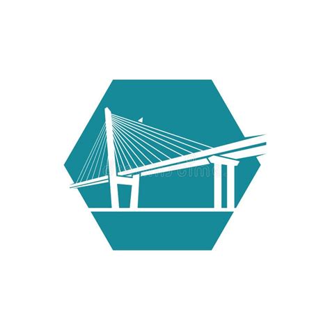 Bridge Logo Design Vector Illustration, Creative Bridge Logo Design Concept Template, Symbols ...