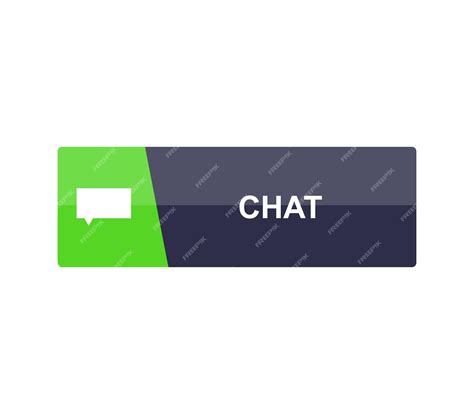 Premium Vector | Chat button