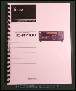 Icom IC-R7100 Instruction Manual