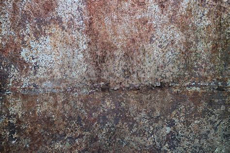 Old grunge rusty metal texture with scratches and crack. Vintage dark rustic metal background ...