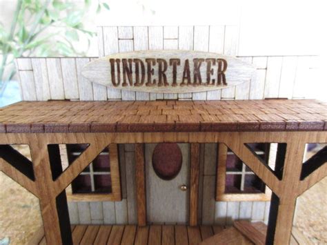 O Scale Miniature Old Western Undertaker and Coffins Rustic - Etsy