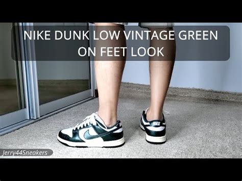 [On Feet Look] Nike Dunk Low Vintage Green - YouTube