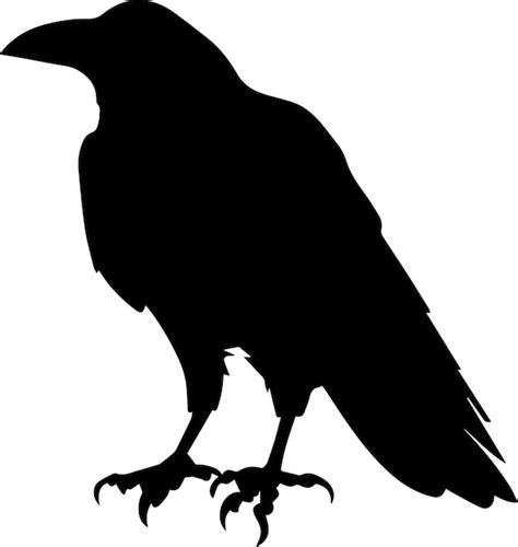 Premium Vector | Crow vector silhouette