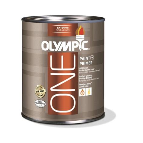 Olympic One Base 1/Ultra White Semi-gloss Latex Exterior Paint (Actual Net Contents: 31-fl oz ...