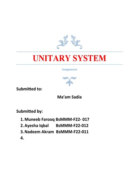 Unitary System | PDF | Federalism | Autonomy