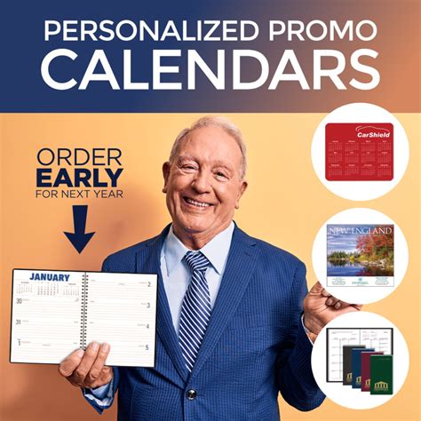 Market your company with custom logo promotional calendars!