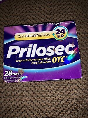 PRILOSEC OTC OMEPRAZOLE TABLETS 20 MG ACID REDUCER 28 COUNT EXP 3/23 | eBay