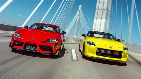 2023 Nissan Z vs. Toyota GR Supra Comparison Test: The ’80s Are Calling ...