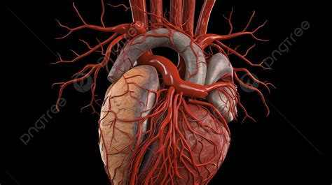 Human Heart Anatomy And Anatomy 3d Graphics Background, Cardiovascular System Picture Background ...
