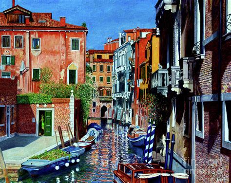 Venice Canal, Dorsoduro Painting by Anthony Butera - Fine Art America