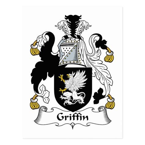 Griffin Family Crest Postcard | Zazzle