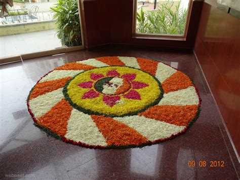 60 Most Beautiful Pookalam Designs for Onam Festival - part 3