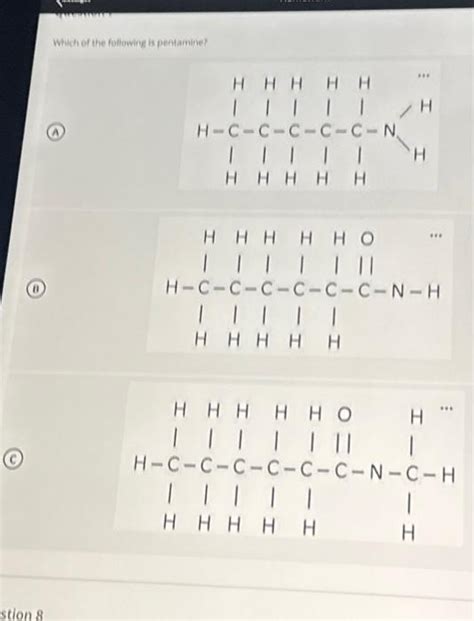 Solved Which of the following is pentamine? (A) | Chegg.com