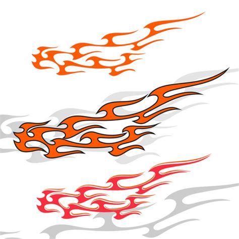 Flame decals for motorcycles and cars — Stock Vector © marymyyr #30103349