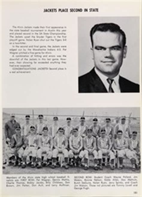 Alvin High School - Yellow Jacket Yearbook (Alvin, TX), Class of 1965 ...