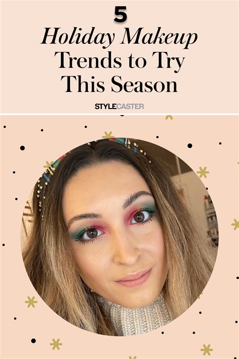 STYLECASTER | holiday makeup trends | Christmas makeup | holiday beauty | glitter makeup ...