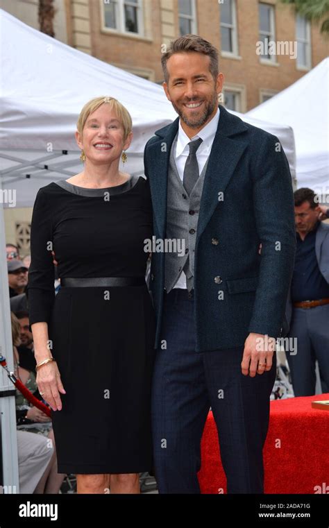 Actor Ryan Reynolds & mother Tammy Reynolds at the Hollywood Walk of Fame Star Ceremony honoring ...