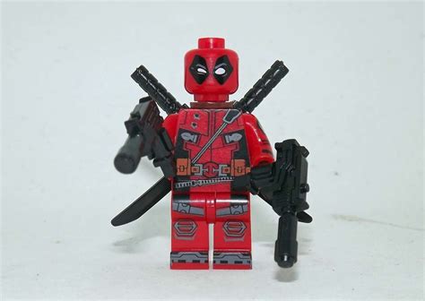 Deadpool Minifigure Lego Compatible Marvel Comic Movie toy figure ...