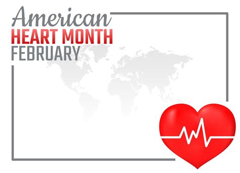 vector graphic of american heart month good for american heart month celebration. flat design ...