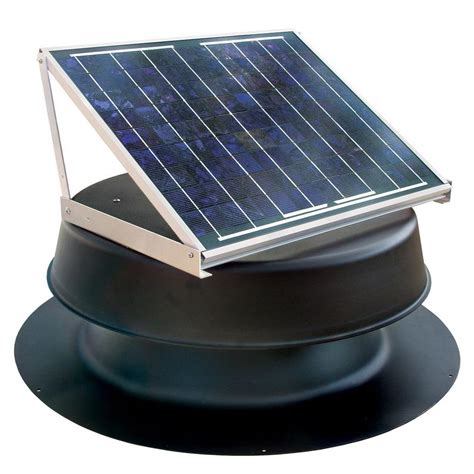 SolarAtticFan 20 Watt Solar-Powered Attic Fan-SAFB20-SS - The Home Depot