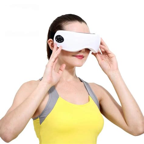 Eye Massager machine Electric Eyes Relax Therapy with Wireless Digital Heat Music Relief ...