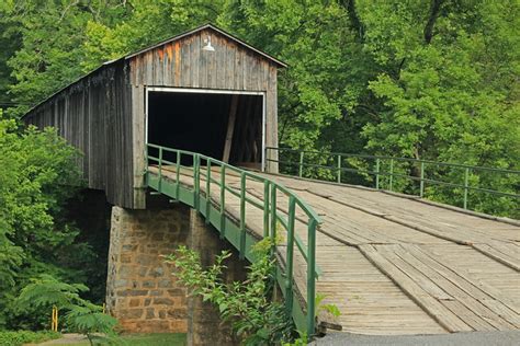 Euharlee Creek Covered Bridge, Euharlee Creek, Frankie Harris Park, Euharlee, Bartow County ...