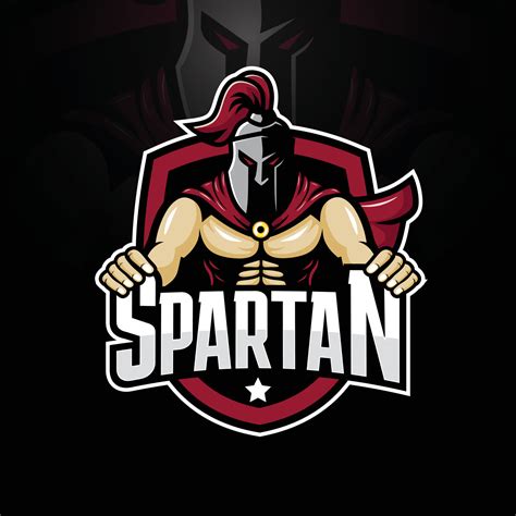 spartan mascot logo design 22539464 Vector Art at Vecteezy