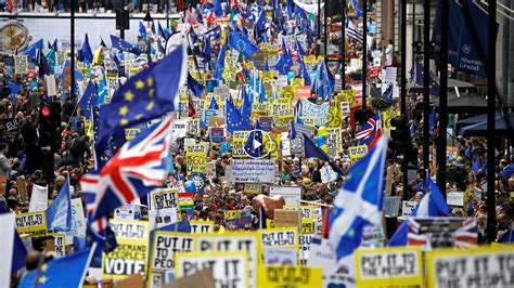 Large Anti-Brexit Protest in London - The New York Times