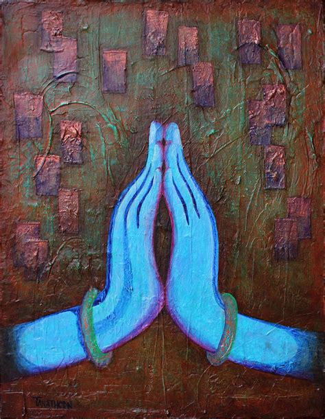 Namaste with Peace Painting by Amy Tanathorn - Fine Art America