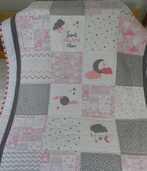 Moon Baby Quilt/moon Stars Quilt/to the Moon Baby - Etsy