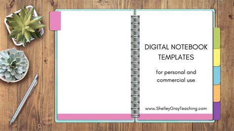 Digital Notebook Templates - Shelley Gray