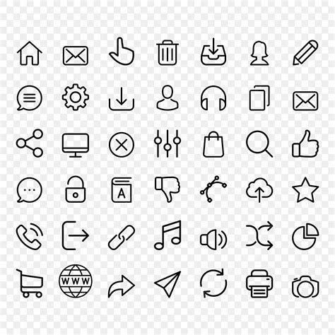 Simple Set Of Vector Thin Line Icons, Thin Drawing, Thin Sketch, Line ...